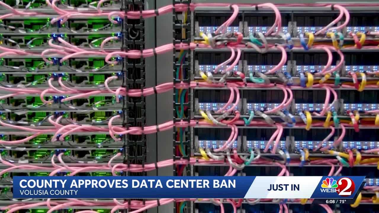 Volusia County bans large data centers in unincorporated areas — WESH 2 Orlando, Shanghai Technology news